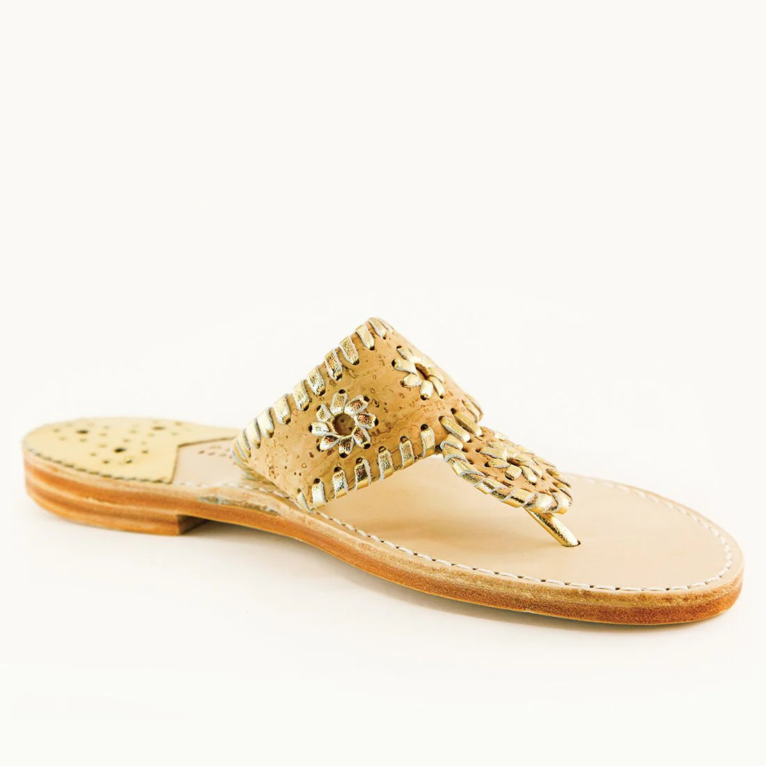 PB Cork / Gold | Palm Beach Sandals