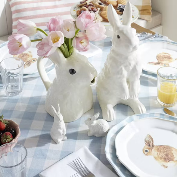 2pc Stoneware Bunny Salt and Pepper Shaker Set White - Threshold™ | Target