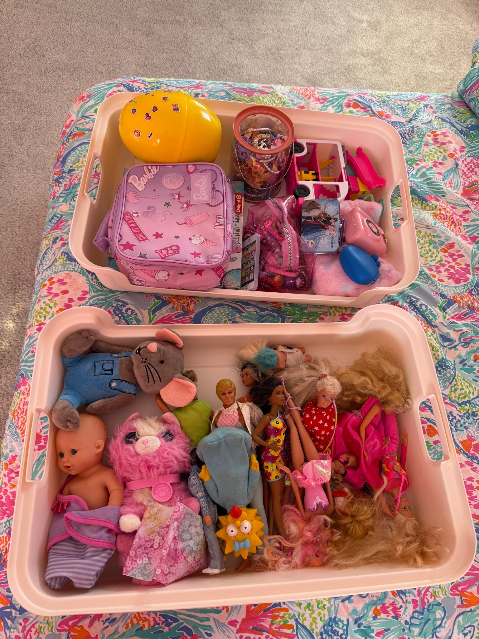 Under the bed storage bins! They also come with wheels. Storage for kids. Kids storage. Barbie storage. Toy storage. Bedroom storage. Playroom storage. Bedroom toys. Bedroom toy storage. Arts and crafts storage

#LTKdayinmylife #LTKmomlife #LTKKids