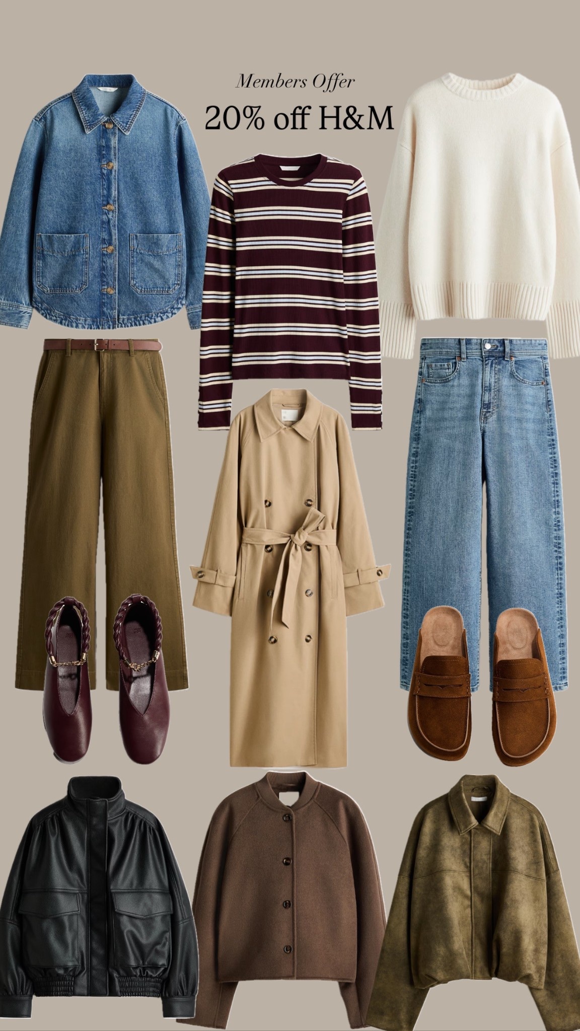 20% off H&M for members (sign in or sign up) 

#LTKSaleAlert #LTKSpringSale #LTKSeasonal