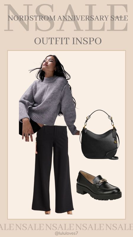 Outfit inspo using items from the Nordstrom sale! I love this classy grey sweater. 

#LTKxNSale #LTKsalealert #LTKSeasonal