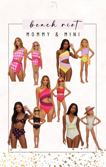Beach riot mommy and me swimwear for spring break
