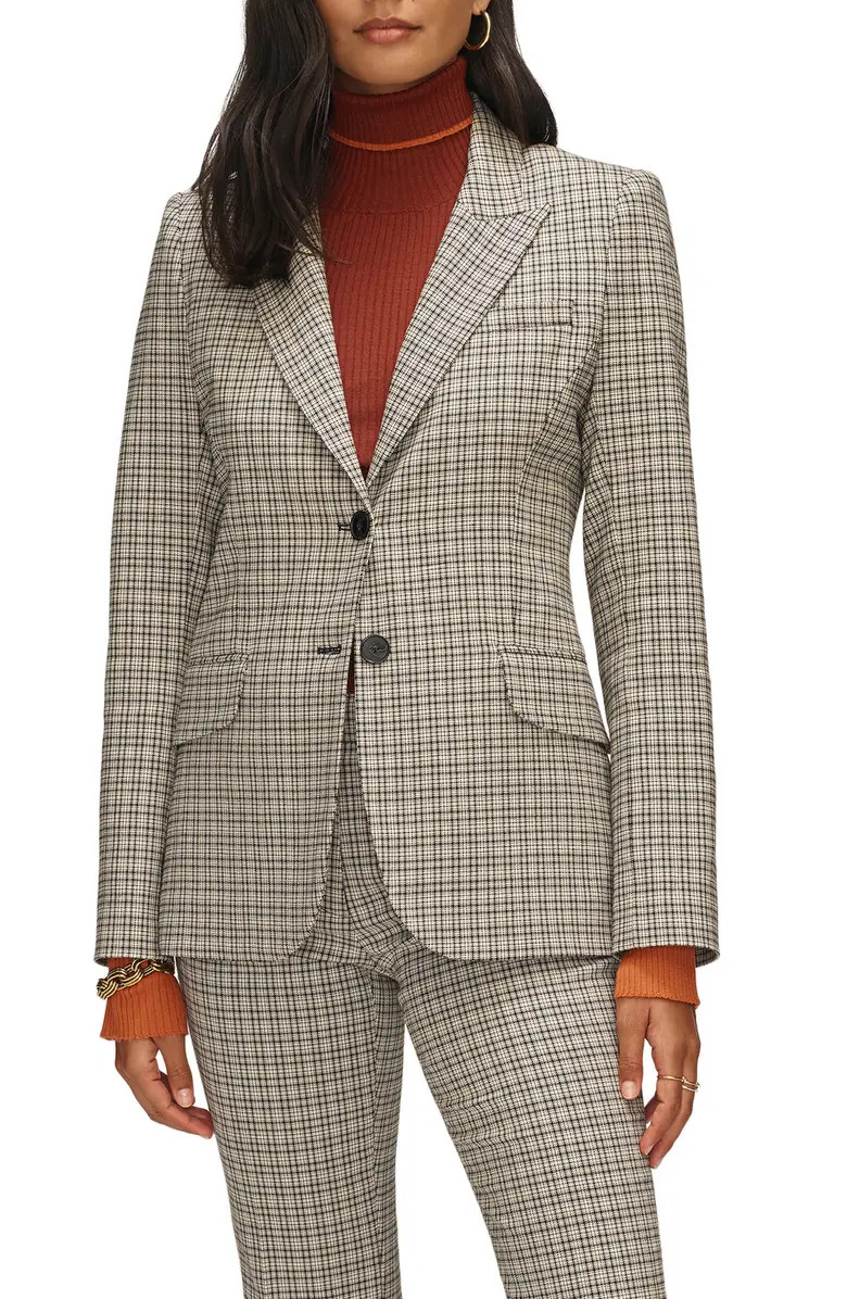 ARGENT Plaid Wool Blend Tailored Blazer Jacket | Nordstromrack | Nordstrom Rack