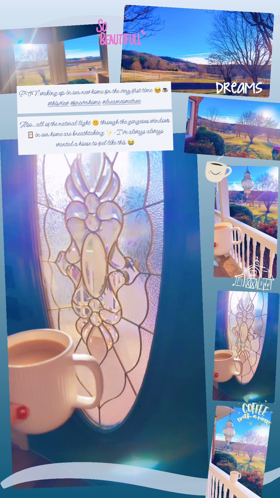 POV: waking up in our new home for the very first time 🥹☕️ #thisview #foreverhome #dreamcometrue

Also…. all of the natural light 🌞 through the gorgeous windows 🪟 in our home are breathtaking ✨ - I’ve always always wanted a house to feel like this 😭
