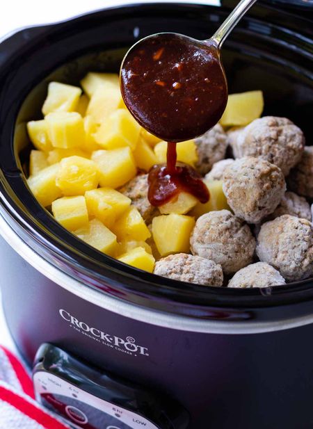 Using a Crock Pot makes Hawaiian Meatballs so yummy and super easy to make  

#LTKhome #LTKfindsunder100