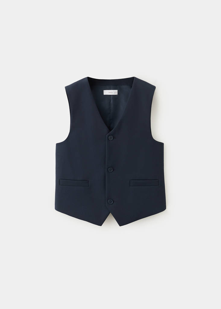 Slim-fit suit vest navy - Kids - 11 - MANGO KIDS | Mango (US/MX/AU)