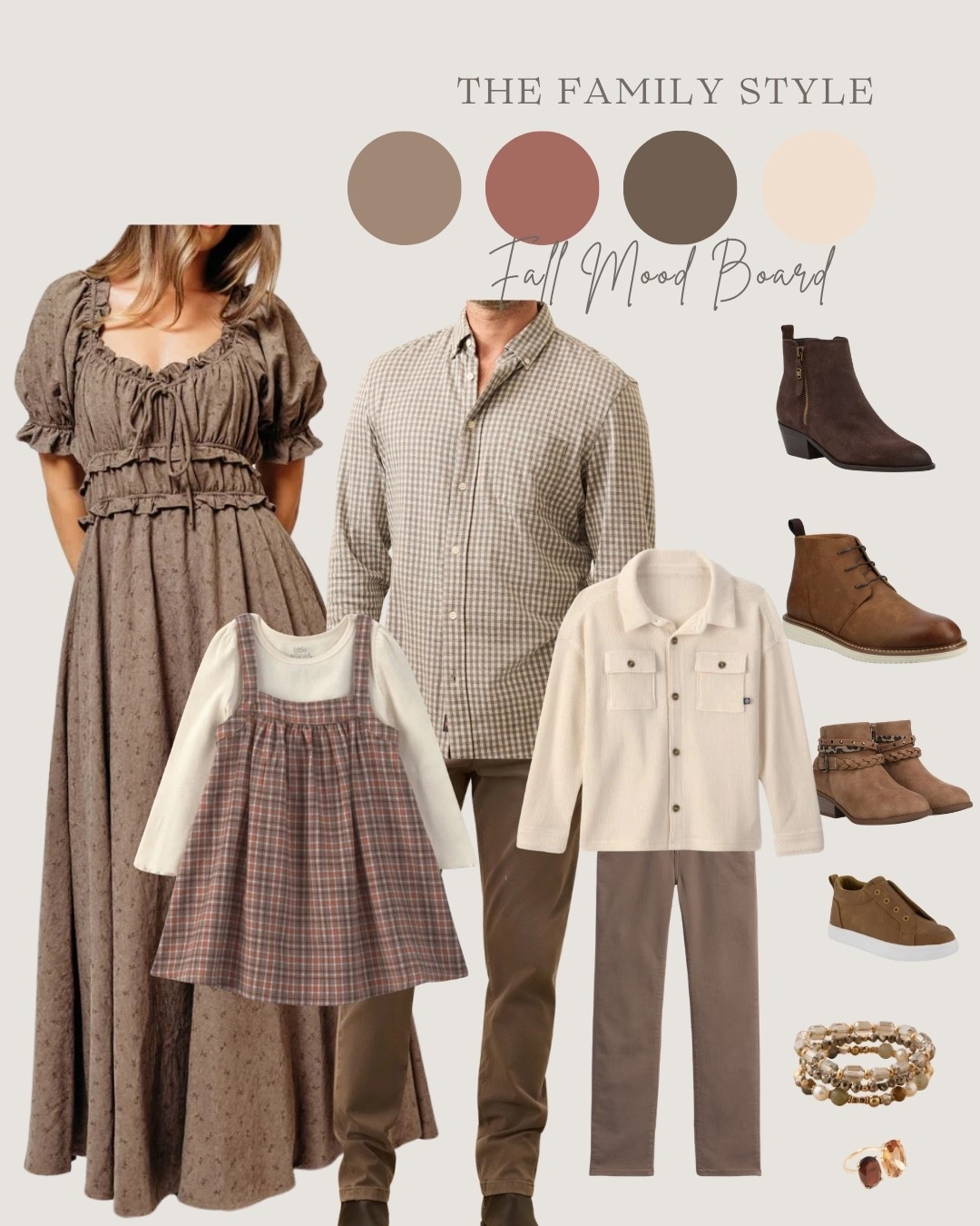 Love mixing brown tones for fall!

#LTKSeasonal #LTKMens #LTKKids
