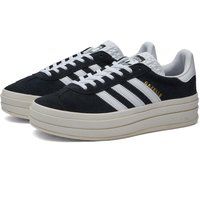 Adidas Women's Gazelle Bold W Sneakers in Core Black/Core White/Semi Lucid Blue, Size UK 9 | END. Clothing | End Clothing (US & RoW)