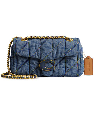 COACH Tabby 20 Quilted Denim Shoulder Bag - Macy's | Macy's