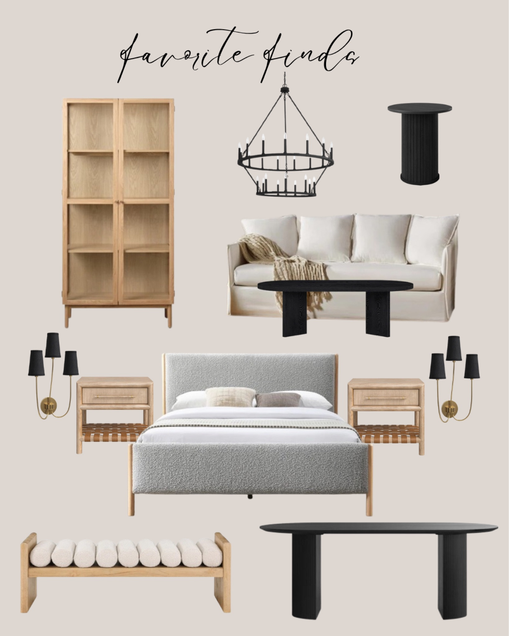 The deals are on fire! @wayfair ‘s Cyber Monday deals are here with discounts up to 80% off + free and fast shipping. Shop the sale now through 12/2. I’ve included many best sellers, but also new finds that are trending right now. Make sure you check them out! #wayfairpartner #wayfair

Black chandelier. Natural wood cabinet tall. Black side table. White sofa. Black coffee table. Gray bed. Natural wood nightstands. Black gold sconces. Natural wood bench. Black dining table.

#LTKSaleAlert #LTKHome #LTKCyberWeek
