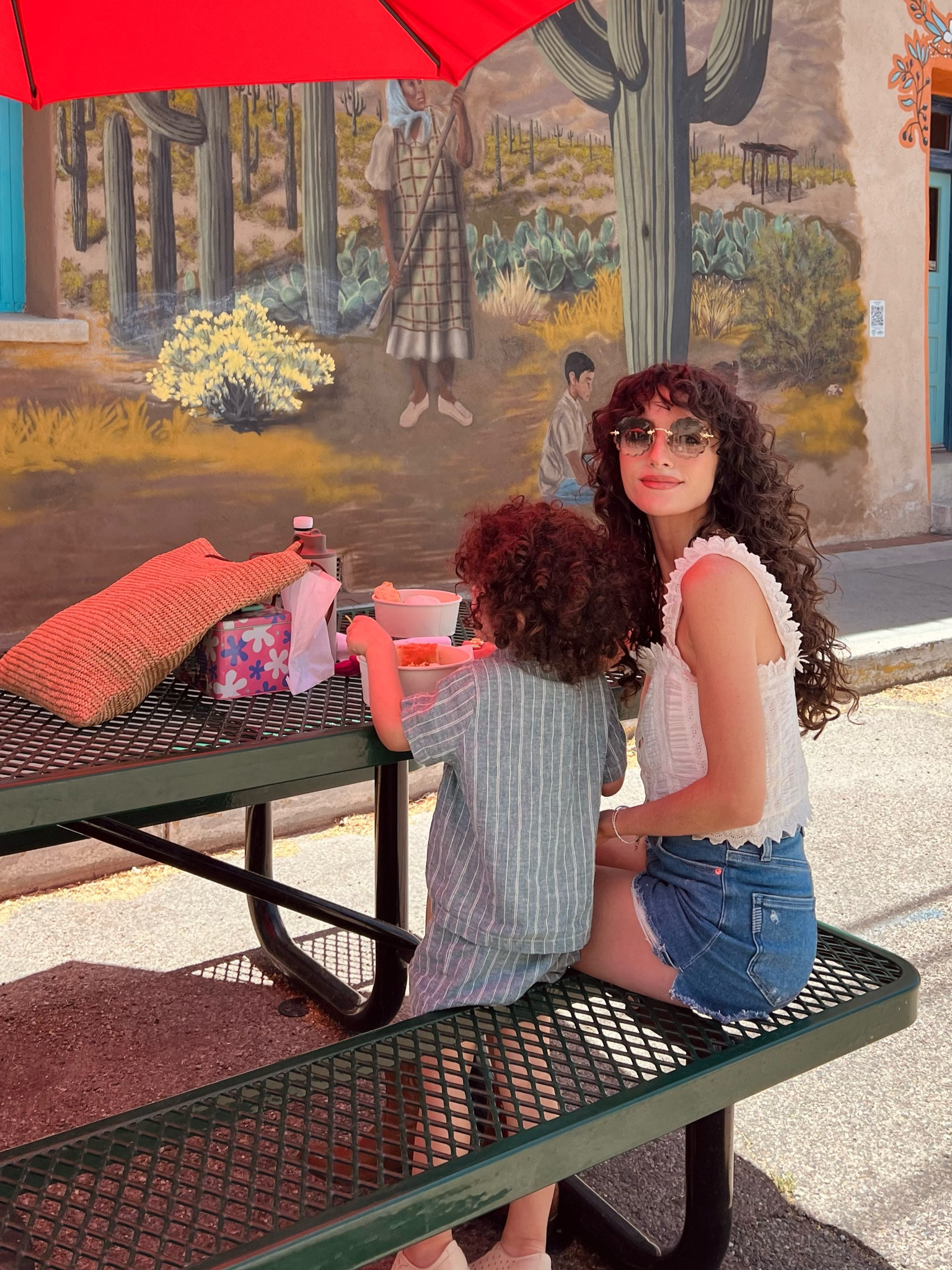 Summer denim shorts and white feminine tank 

#LTKSeasonal