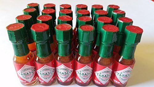 Mini Tabasco Original Pepper Sauce Bottles 1/8 Oz. - Box of 24 Little Real Glassbottles by TABASC... | Amazon (US)