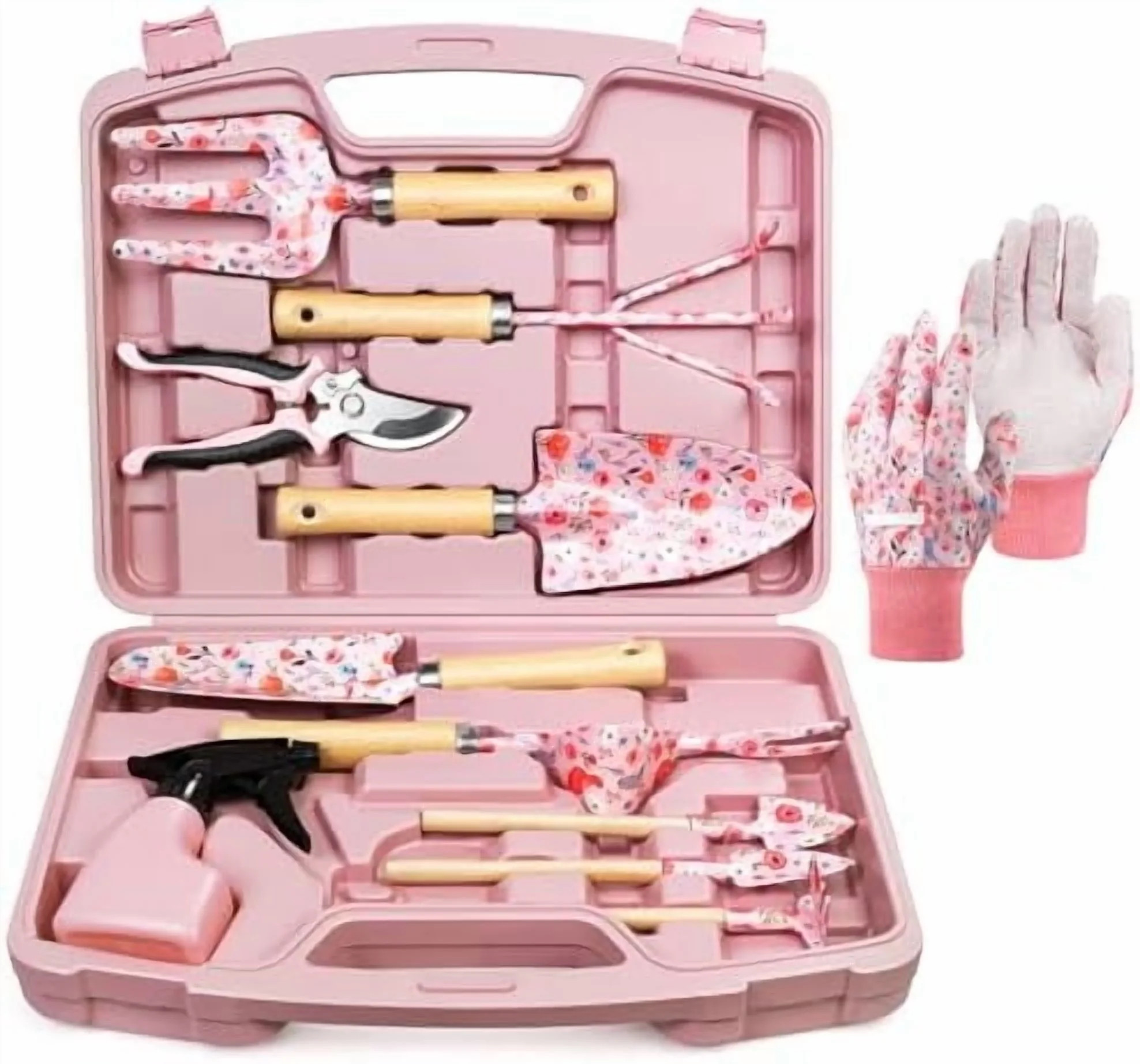 12-Piece Womens Gardening Tools Gift Set, Rust-Proof & Heavy-Duty Garden Tools with Durable Carry... | Walmart (US)