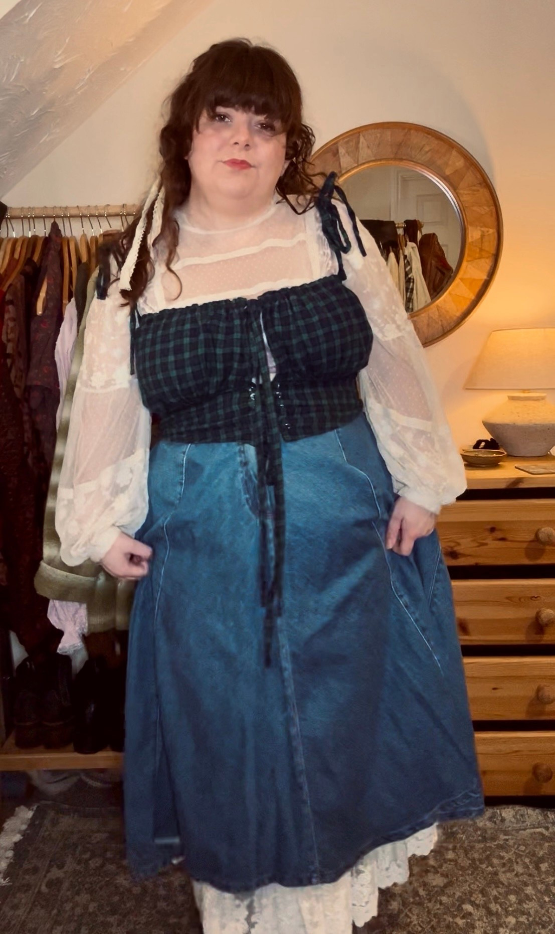 Curvy cottagecore layered winter outfit 

#LTKwinter #LTKmidsize #LTKuk