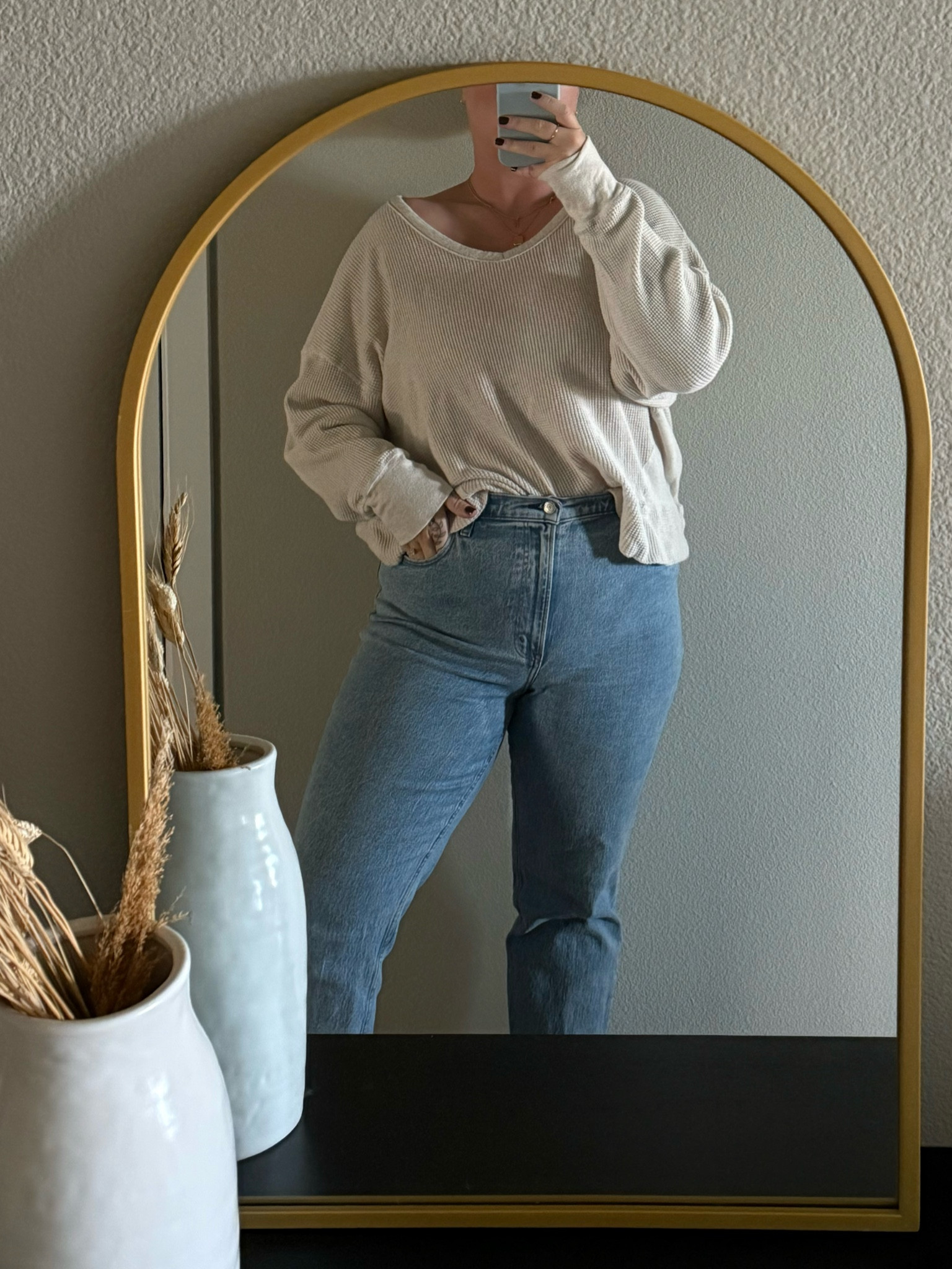 Perfect fall transition outfit!
Sizing:
5’10” 200lb size 14/16
Wearing: top L, jeans 32 long

#LTKMidsize #LTKFindsUnder100 #LTKStyleTip