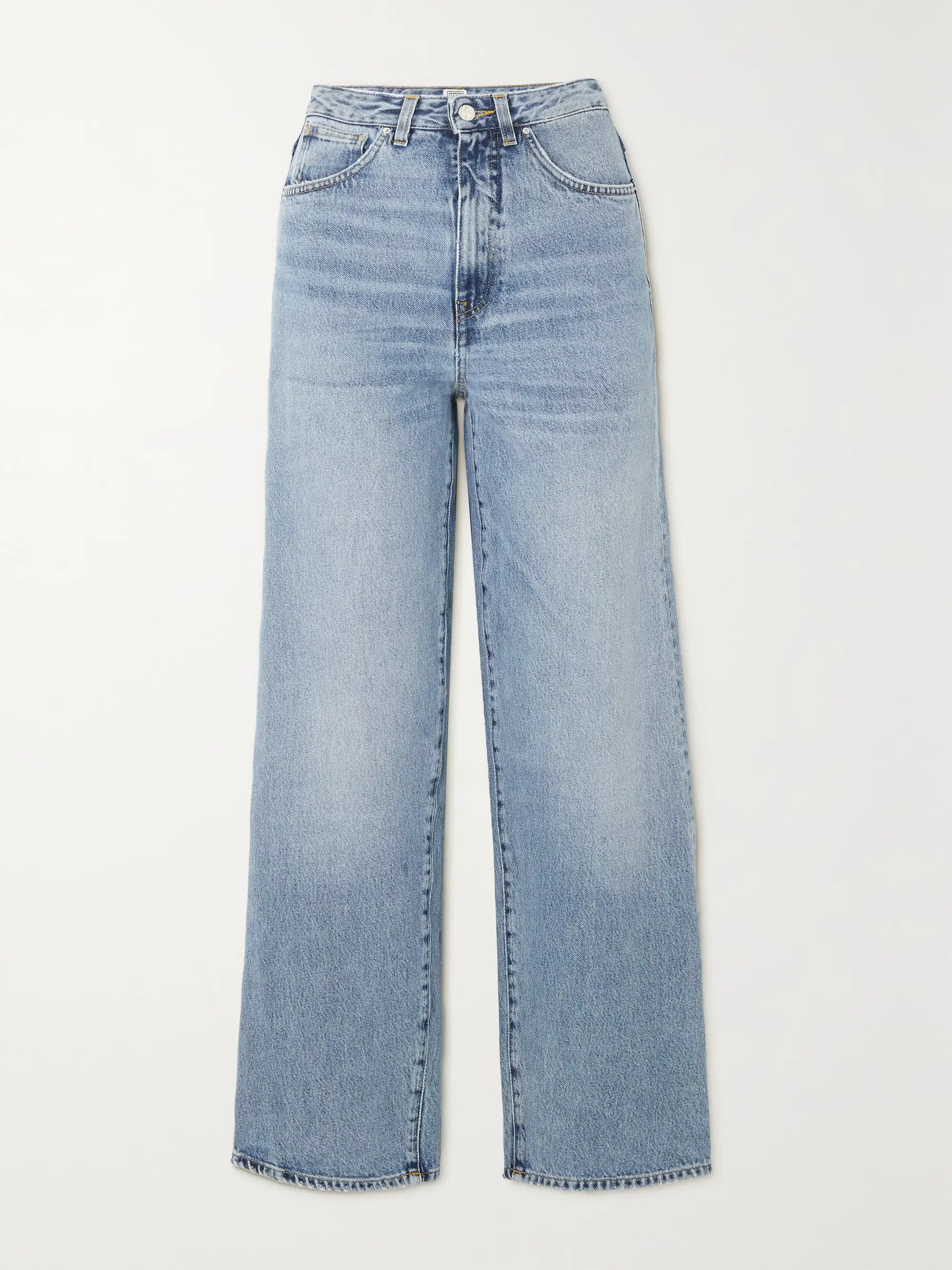 High-rise flared organic jeans | NET-A-PORTER (UK & EU)