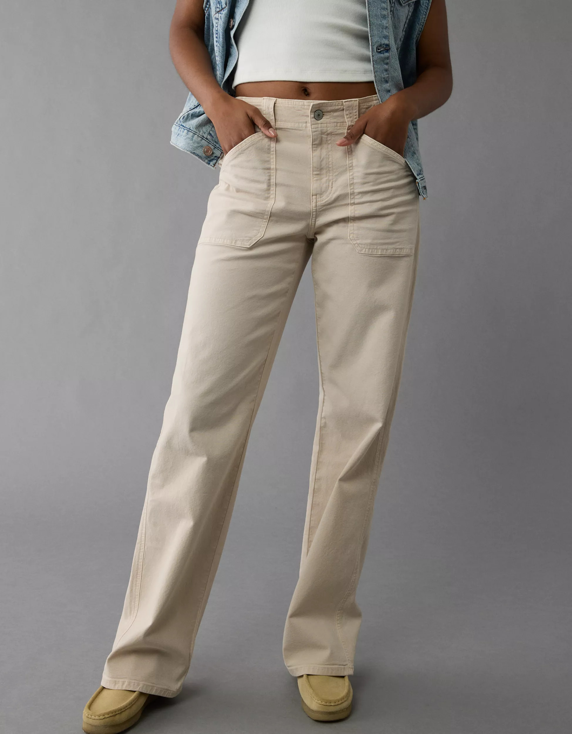 AE Stretch High-Waisted Stovepipe Utility Pant | American Eagle Outfitters (US & CA)