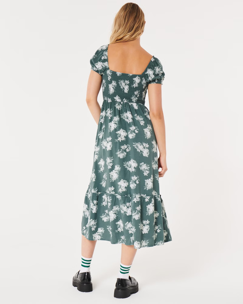 On or Off the Shoulder Midi Dress | Hollister (US)