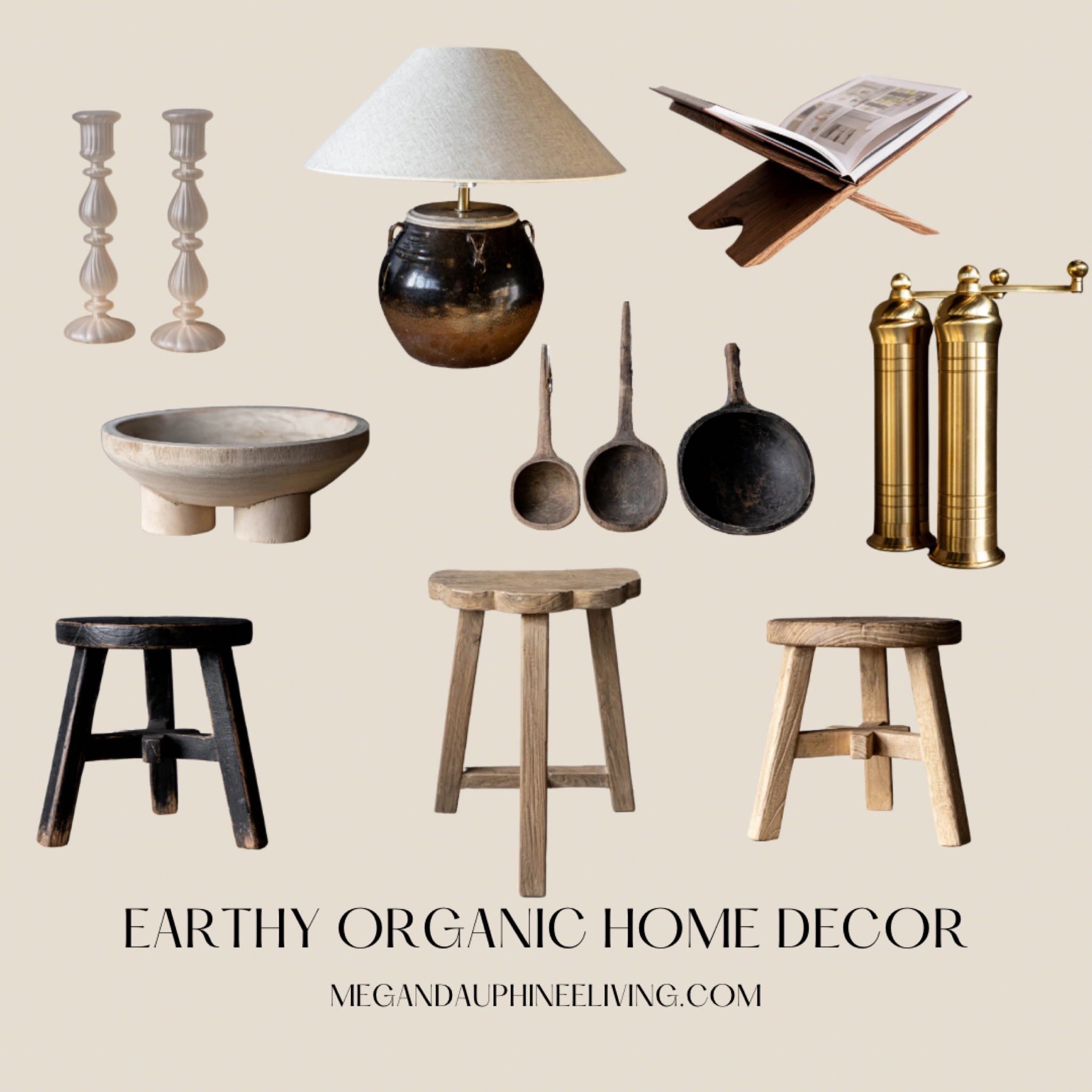 Earthy organic home decor from Luxe B Co. 

Such elegant and timeless quality products

Earthy lamp, decorative stools, candle holders, book holder, kitchen decor, home decor, neutral, modern, contemporaryy

#LTKcanada