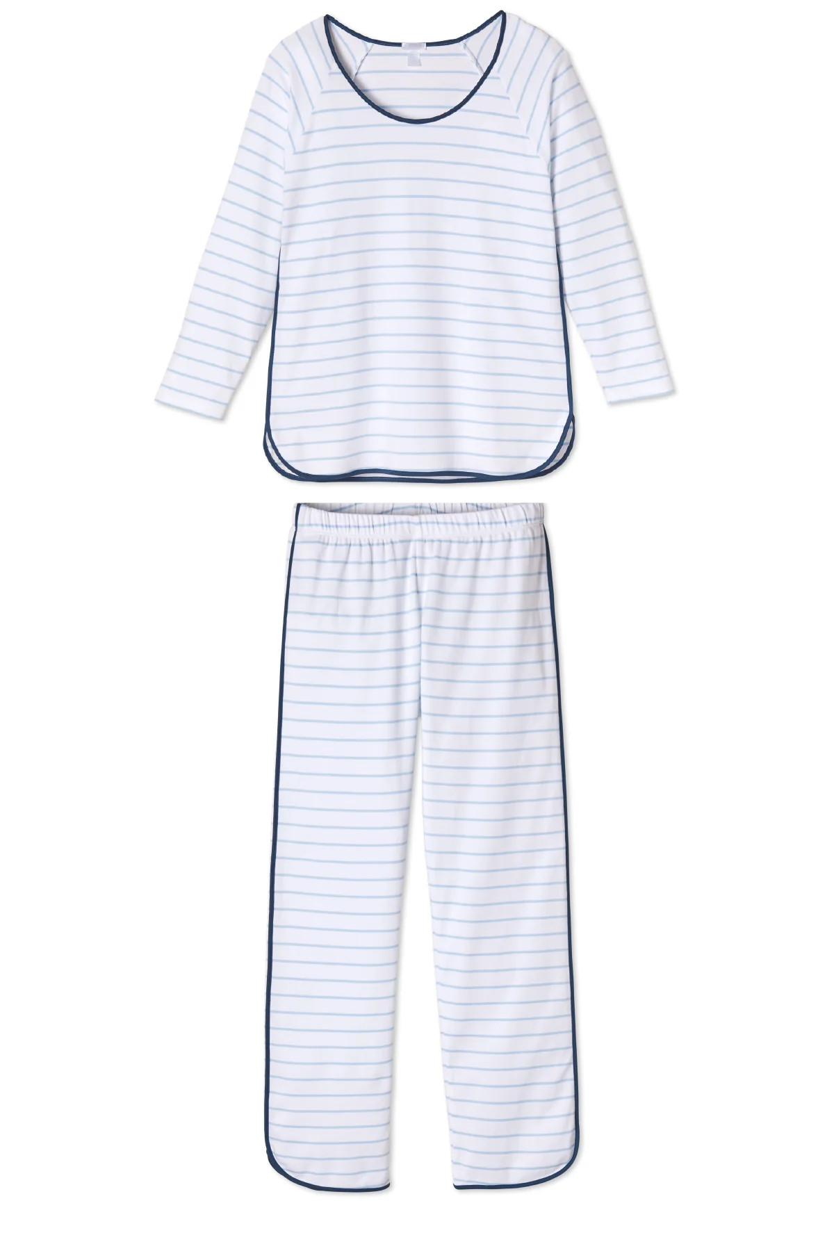 Pima Long-Long Set in Marine | Lake Pajamas