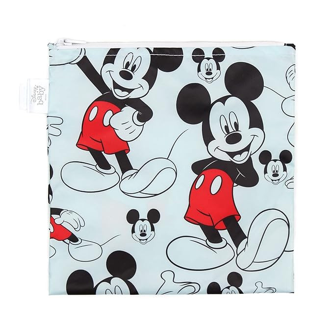 Bumkins Disney Reusable Sandwich and Snack Bags, for Kids School Lunch and for Adults Portion, Wa... | Amazon (US)