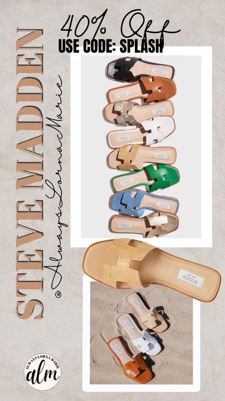 A great Memorial Day sale for you guys from Steve Madden. Did she does sandals are 40% off with code SPLASH

#LTKGiftGuide #LTKFind #LTKSeasonal