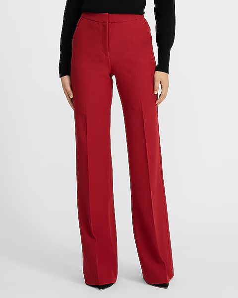 Editor Signature Stretch High Waisted Flare Trouser | Express