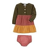 Mud Pie Baby Girls' Tier Corduroy Dress, Multi, 2T | Amazon (US)