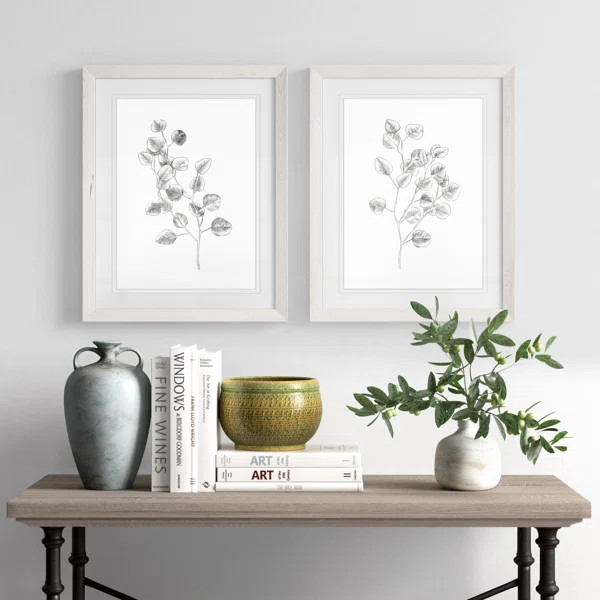 Eucalyptus Sketch III by Vincent Van Gogh - 2 Piece Picture Frame Drawing Print Set | Wayfair North America
