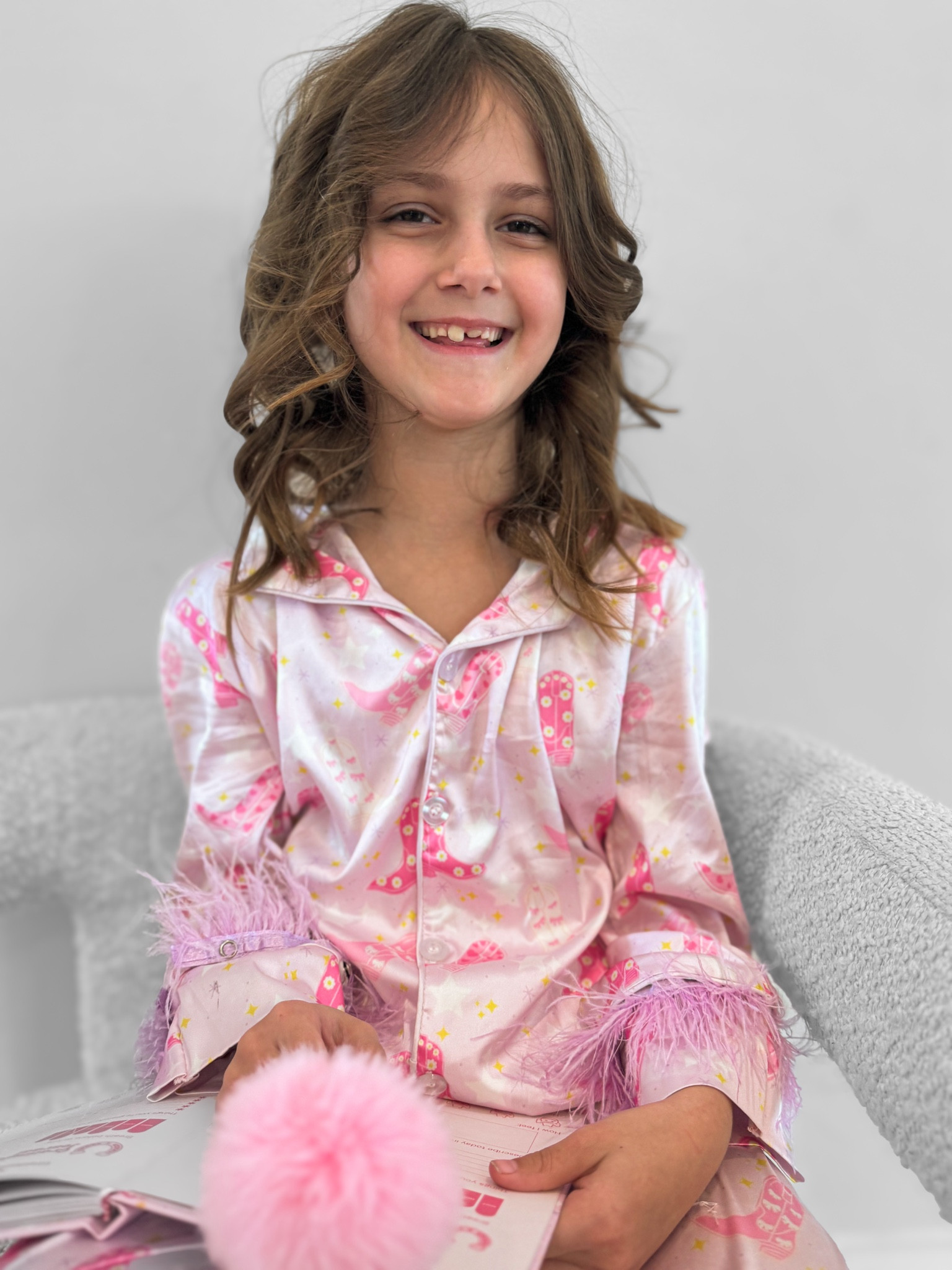How cute are these pajamas ?! So fun for a girls sleepover- and they have a pair for valentines, too! She’s been writing in her gratitude journal since she opened it up 🥰

Silk pajamas, girls pajamas, feather pajamas, gratitude journal, girls journey, gift idea 
#ad #wildandrae 

#LTKFamily #LTKKids #LTKGiftGuide