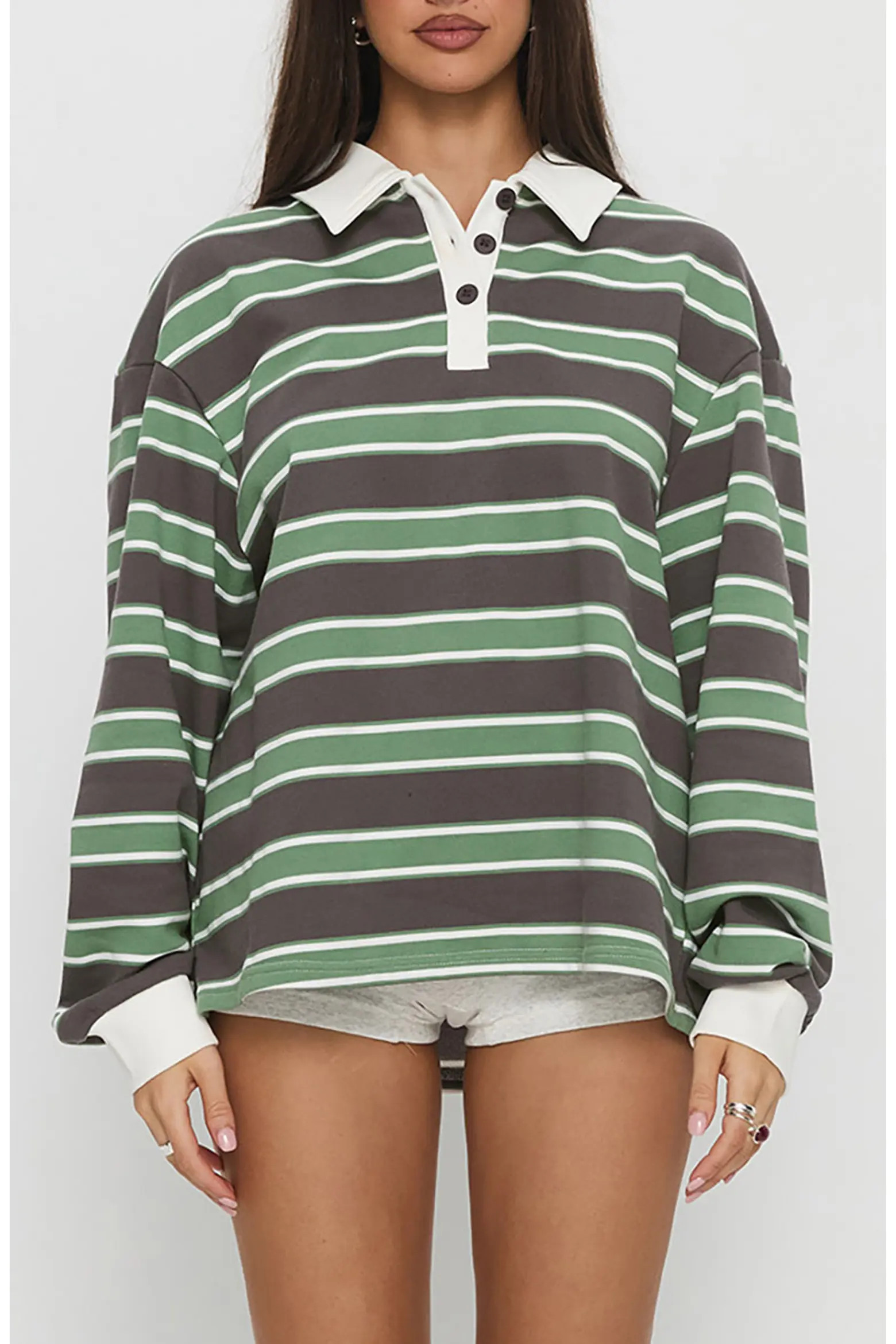 Princess Polly Tycen Rugby Sweater (Women) | Nordstrom | Nordstrom