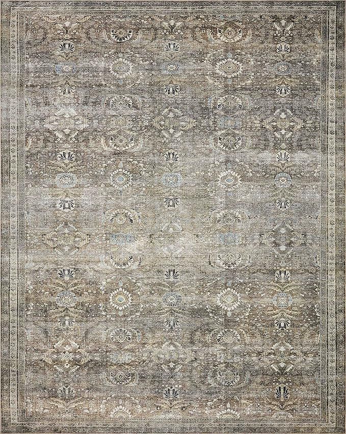 Loloi II Layla Collection LAY-13 Antique / Moss, Traditional 3'-6" x 5'-6" Accent Rug | Amazon (US)