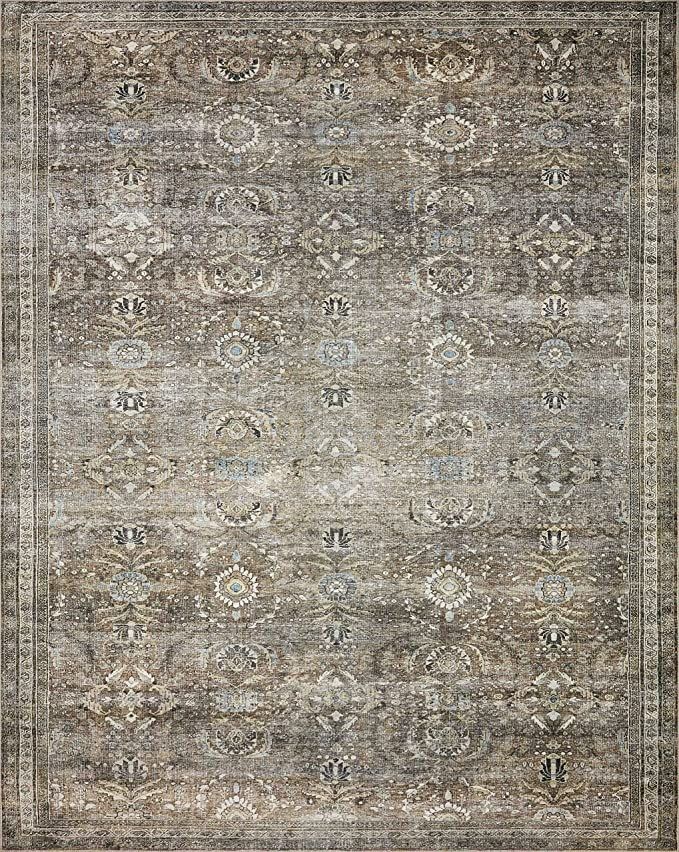 Loloi II Layla Collection LAY-13 Antique/Moss, Traditional 7'-6" x 9'-6" Area Rug | Amazon (US)