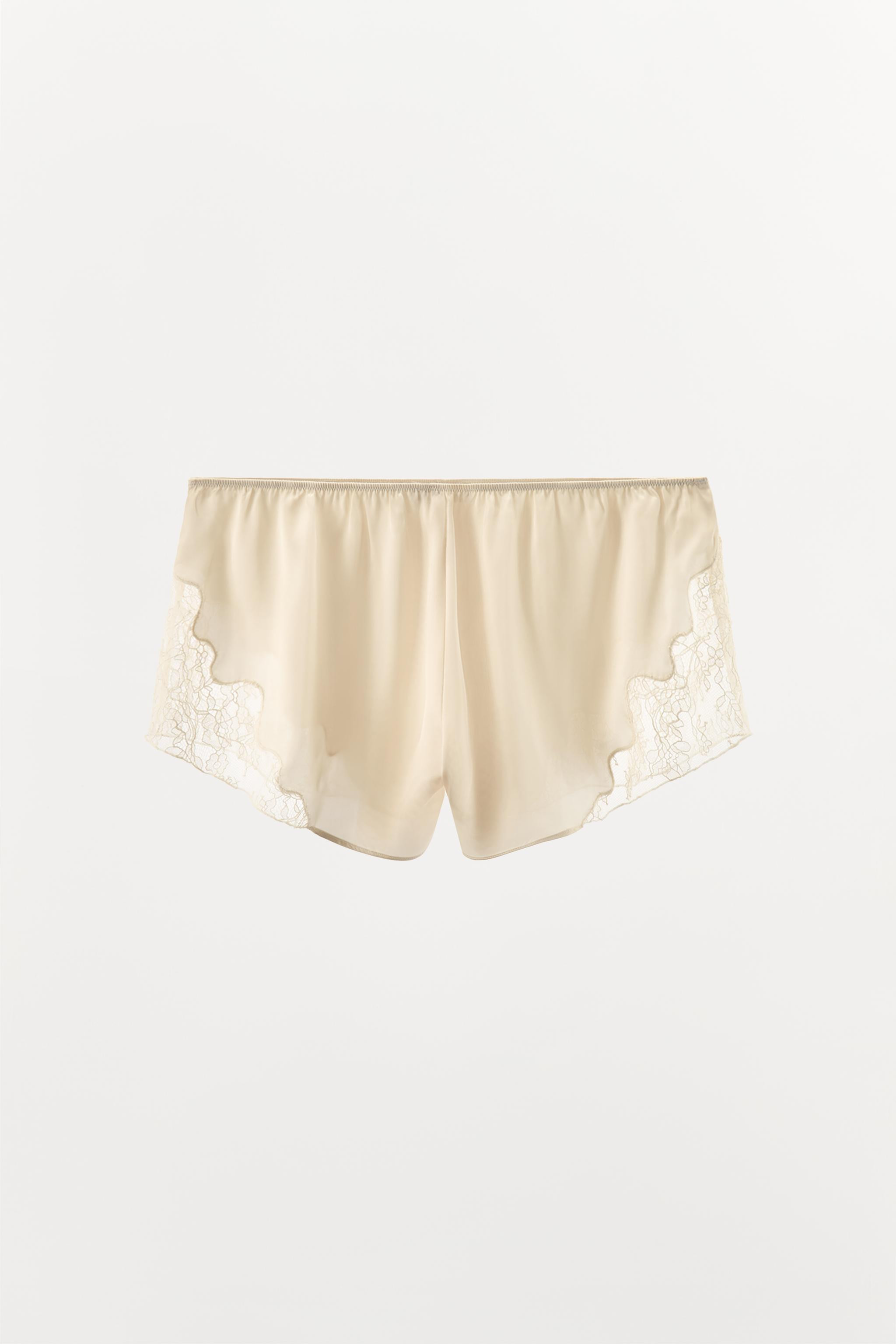 LACY SATIN SHORTS | Zara UK