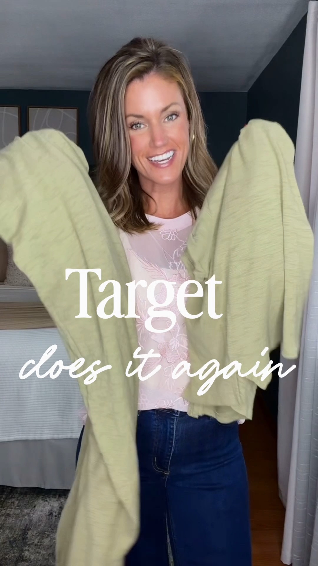 This new target set (sold as separates) is perfection. I wouldn’t change a single detail. 
Top / medium 
Bottoms/ small (run big)

#LTKSeasonal #LTKOver40 #LTKootd