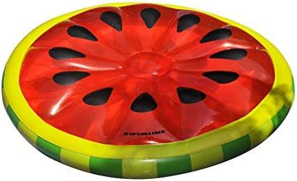 Swimline Watermelon Slice Floating Pool Island Red/Green 60'' Diameter | Amazon (US)