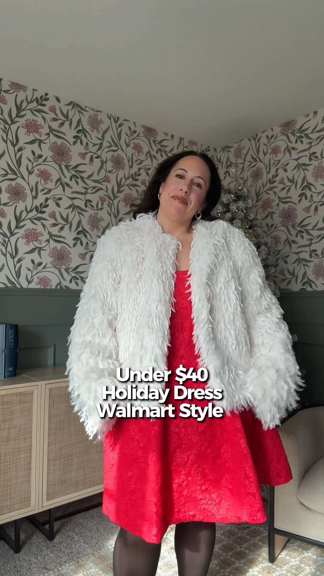 holiday dress from Walmart wearing size XL  

 #LTKGiftGuide #LTKHoliday #LTKdayinmylife