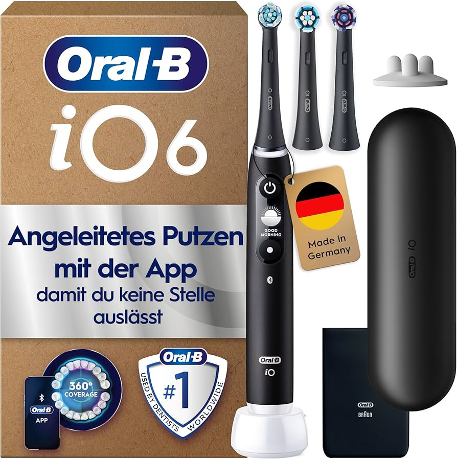 Oral-B iO Series 6 Plus Edition Elektrische Zahnbürste/Electric Toothbrush, Inkl. 3 Aufsteckbür... | Amazon (DE)