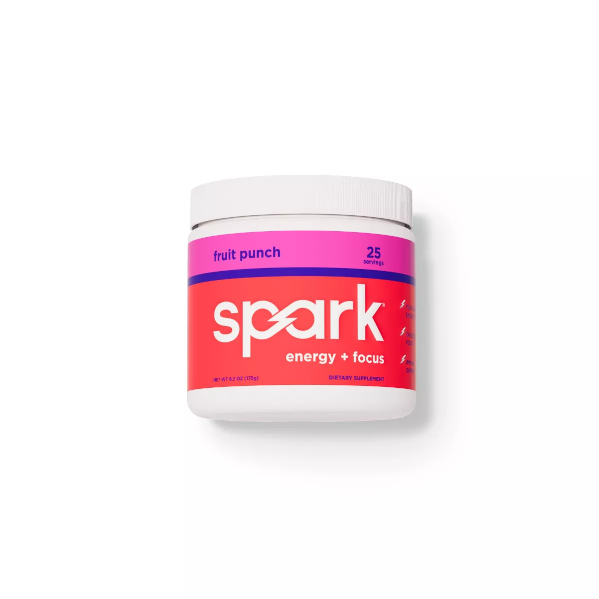 Spark Energy + Focus Drink Mixes Canister - Fruit Punch - 25 Servings | Target