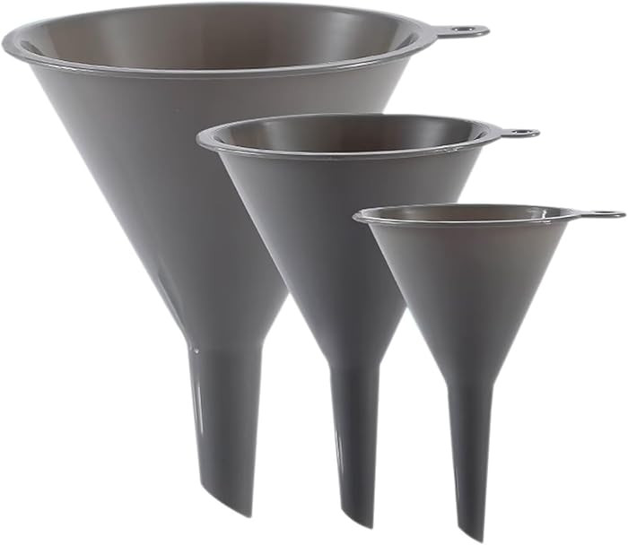 Plastic Kitchen Funnel Set of 3, Round Kitchen Funnels for Filling Bottles, Durable and Multifunc... | Amazon (US)