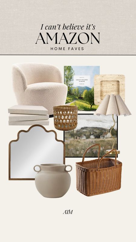 Amazon Home finds + faves! 

home decor, amazon home decor, amazon furniture, amazon mirror, amazon accent chair, trending home decor, marble tray, books, linen books, coffee table books, european style, basket, lamp, iron lamp, unique mirror, amazon deals, wicker candle holderr

#LTKFindsUnder100 #LTKFindsUnder50 #LTKHome