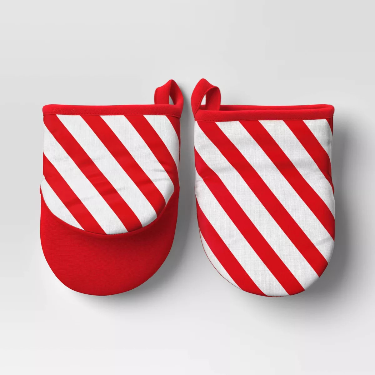2pk Christmas Striped Mini Oven Mitts Red - Wondershop™ | Target