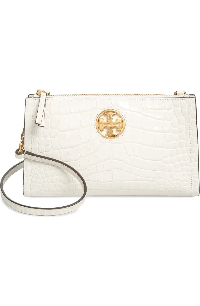 Carson Croc Embossed Leather Crossbody Bag | Nordstrom