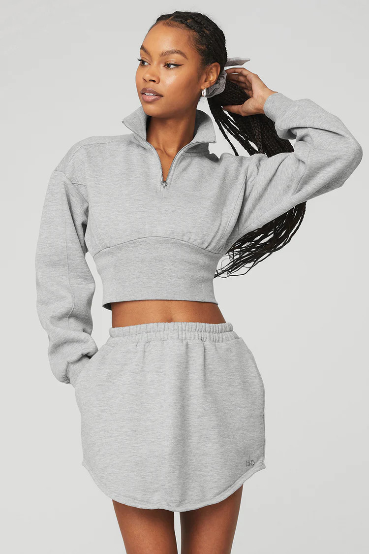 Vixen Fleece 1/4 Zip - Athletic Heather Grey | Alo Yoga (US)