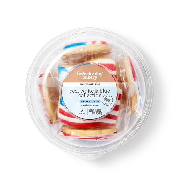 Patriotic Sugar Cookie Tub - 8ct - Favorite Day&#8482; | Target