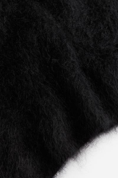 Oversized Mohair-blend Sweater - Black - Ladies | H&M US | H&M (US + CA)