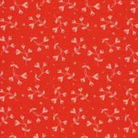 From The Heart Flowers Red, Valentine's Day Floral Hearts ~ 100% Cotton | Etsy (US)