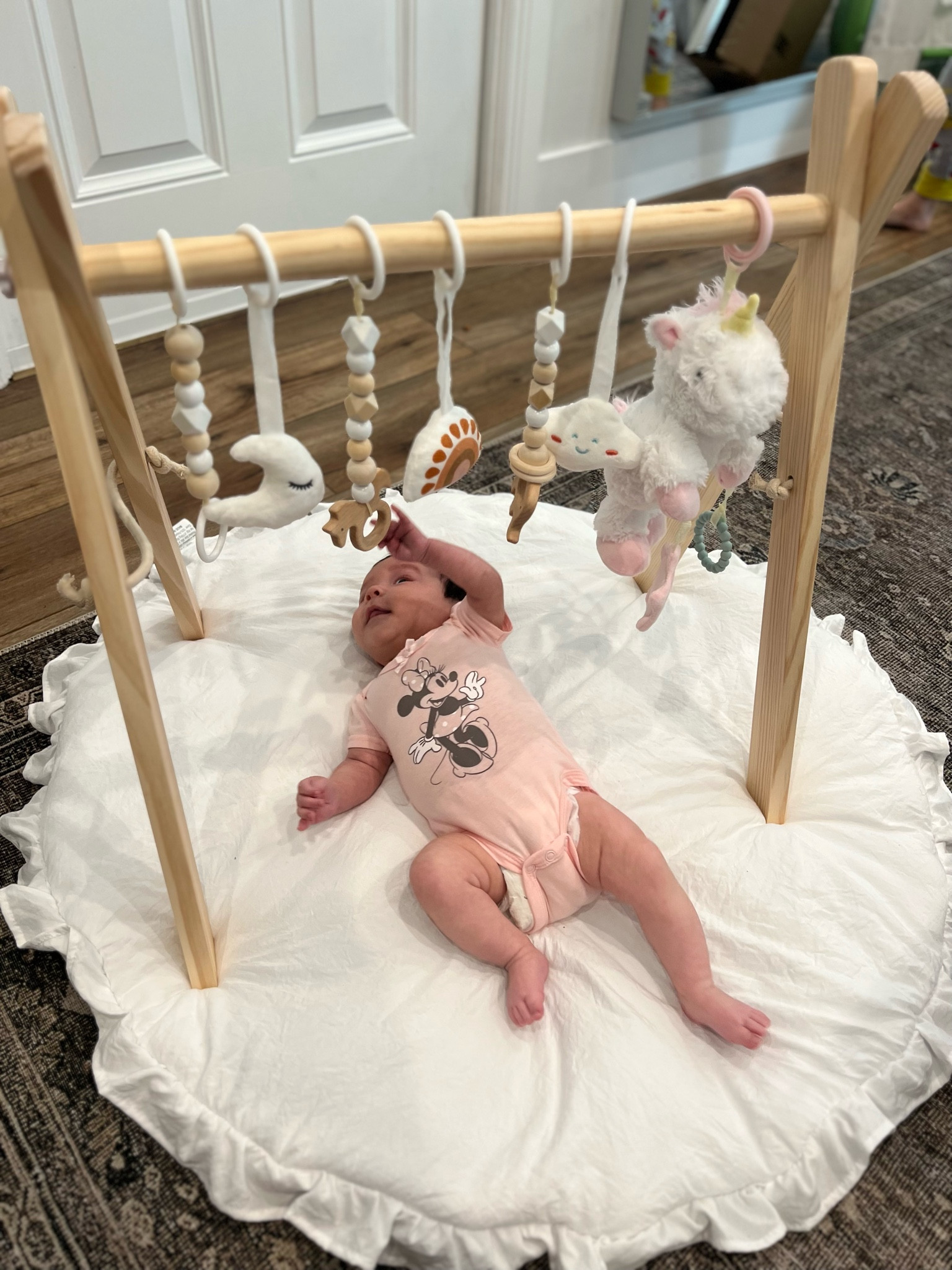 Wooden play gym and plush mat perfect for neutral nursery! On sale! 

#LTKkids #LTKbump #LTKbaby