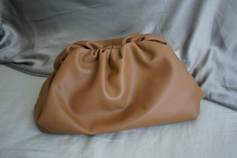 Handmade The Pouch - real calf leather - large clutch cloud bag | Etsy (US)