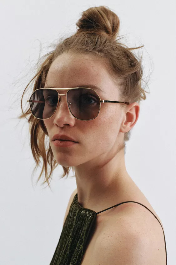 METAL AVIATOR SUNGLASSES | Zara Canada